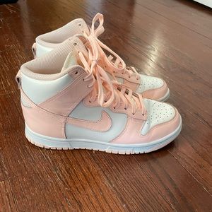 Pink Nike high dunks women’s size 6.5